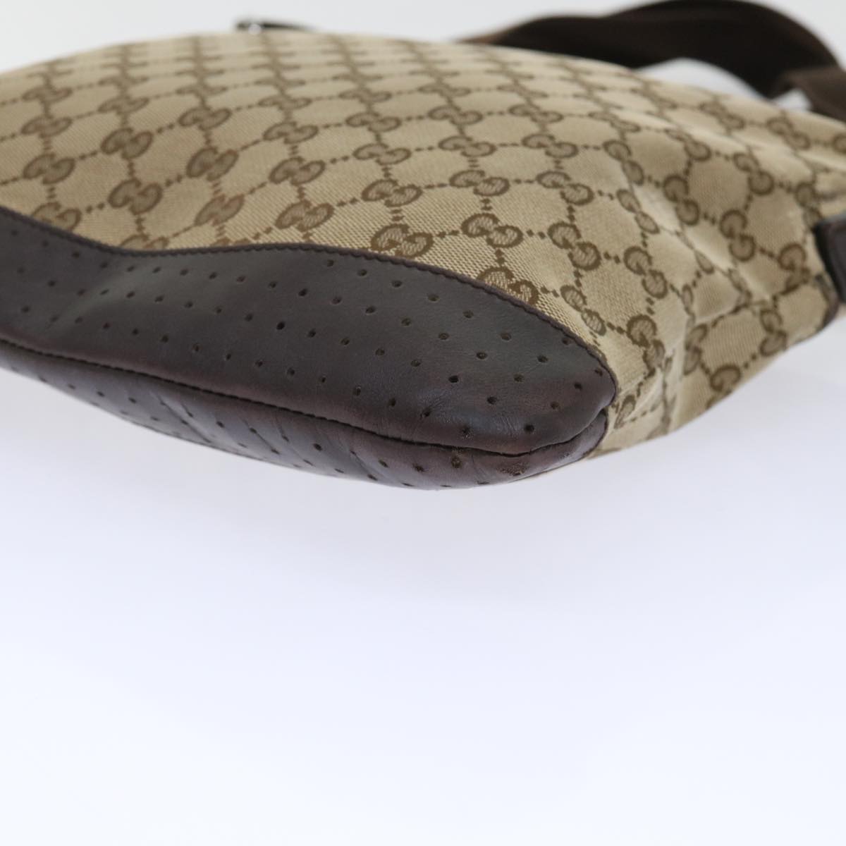 GUCCI GG Canvas Shoulder Bag Beige 145857 fm2595
