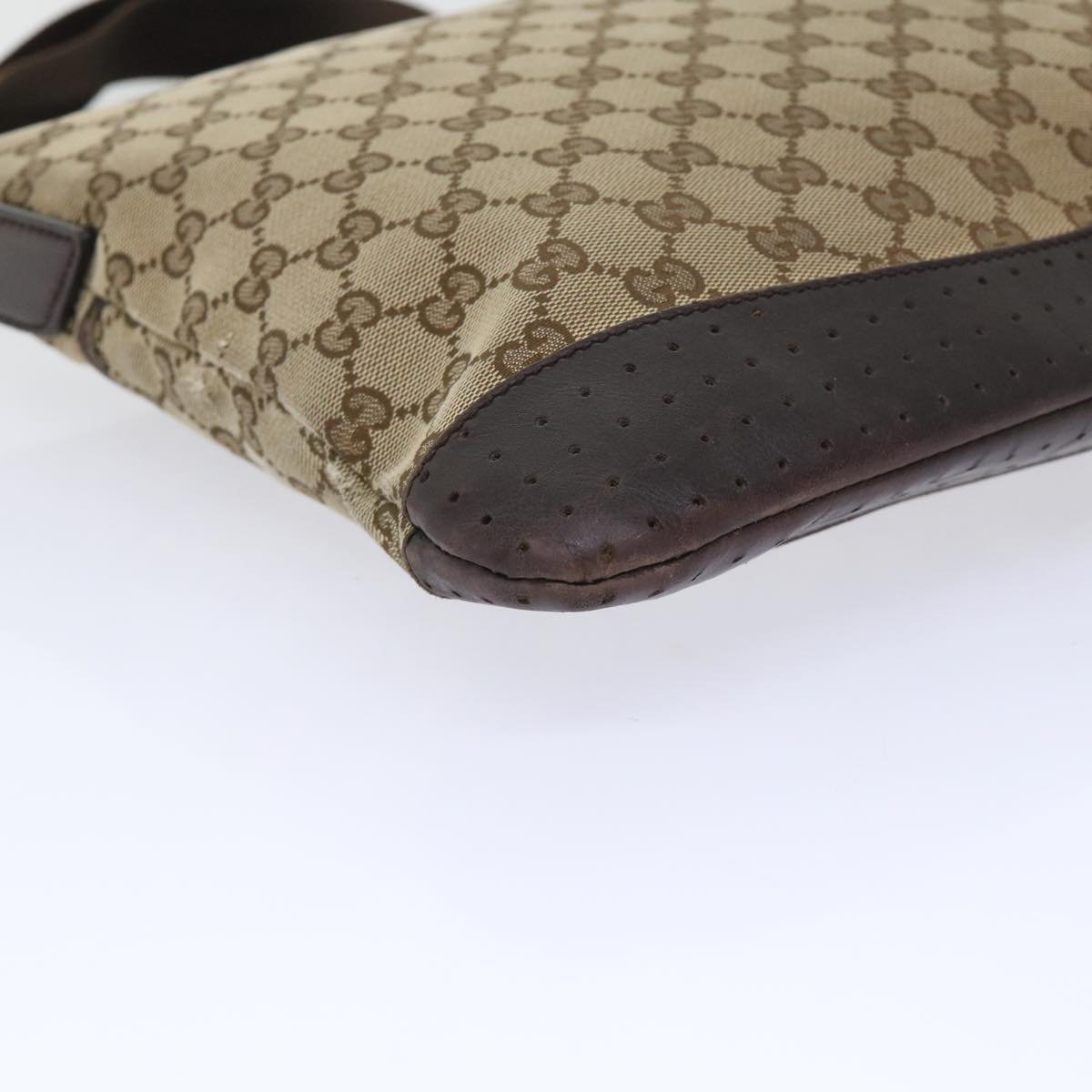 GUCCI GG Canvas Shoulder Bag Beige 145857 fm2595