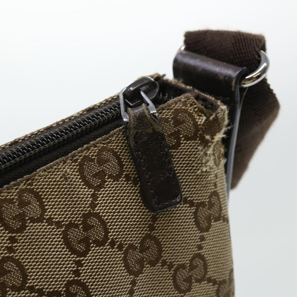 GUCCI GG Canvas Shoulder Bag Beige 145857 fm2595