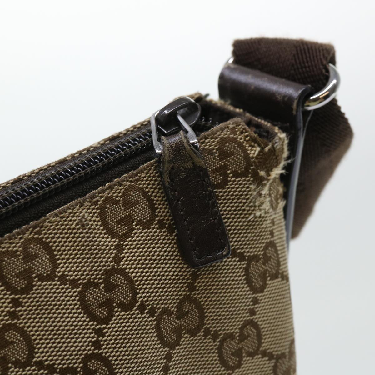 GUCCI GG Canvas Shoulder Bag Beige 145857 fm2595