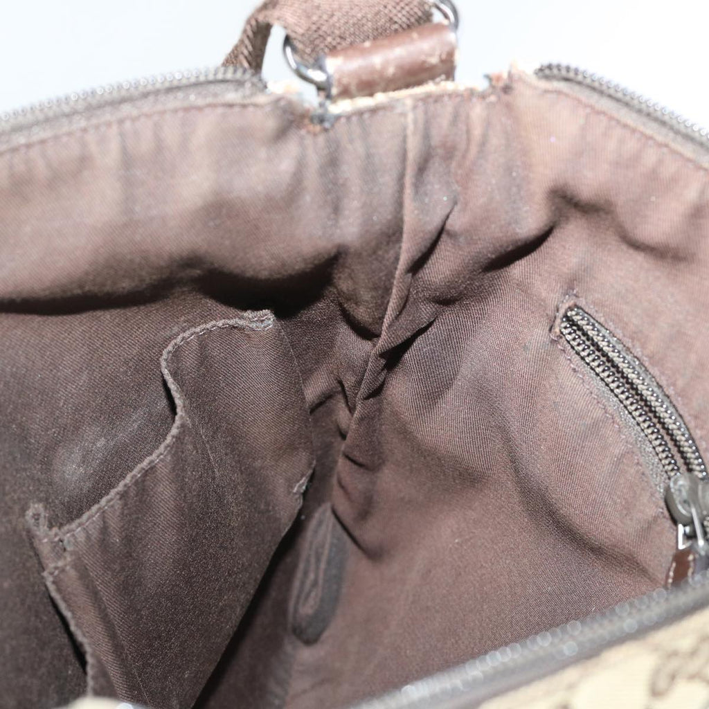 GUCCI GG Canvas Shoulder Bag Beige 145857 fm2595