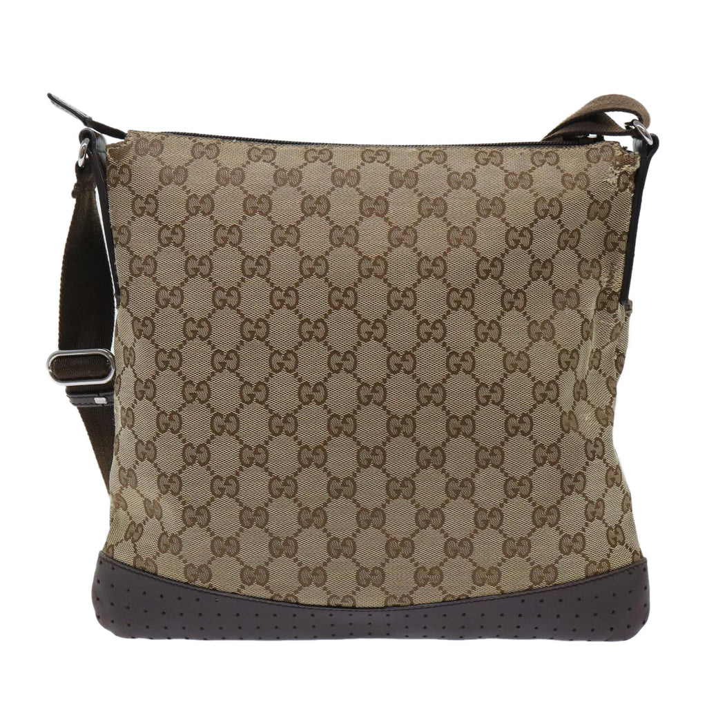GUCCI GG Canvas Shoulder Bag Beige 145857 fm2595