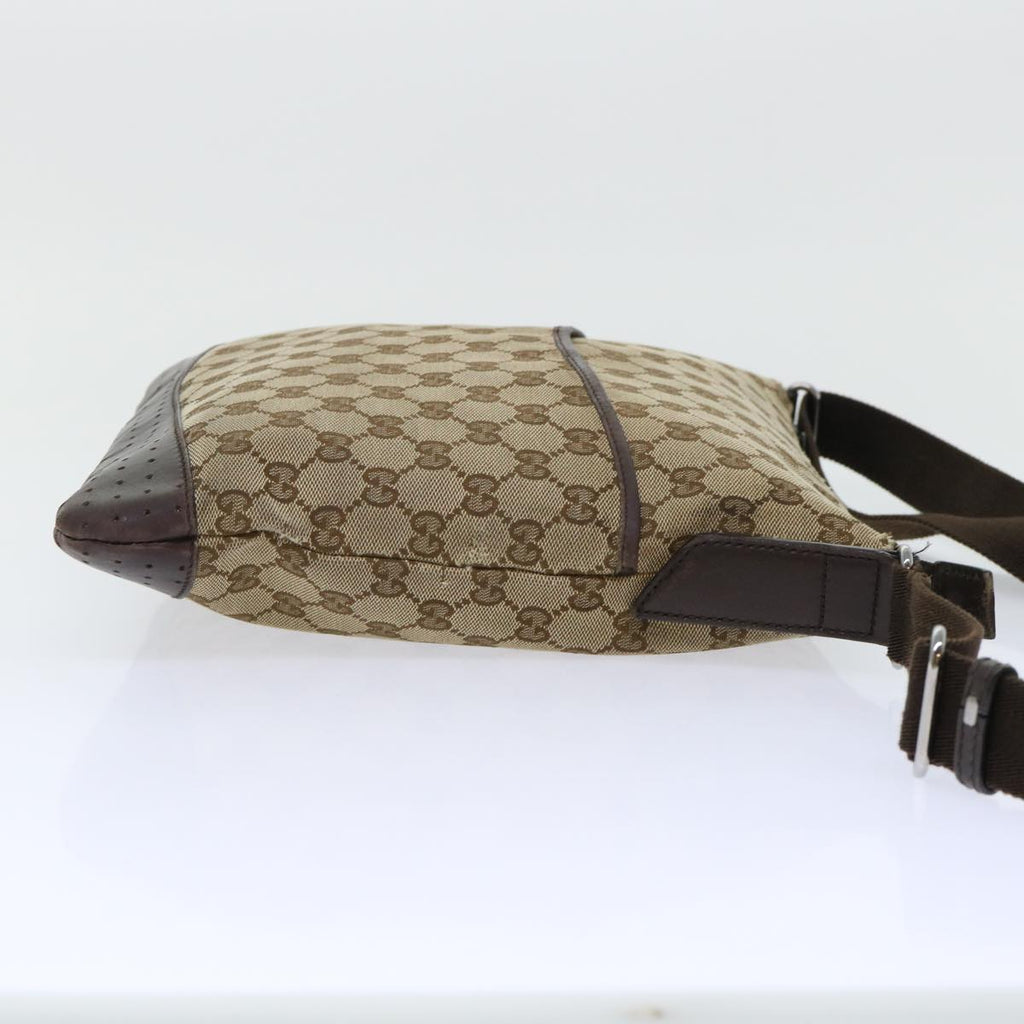 GUCCI GG Canvas Shoulder Bag Beige 145857 fm2595