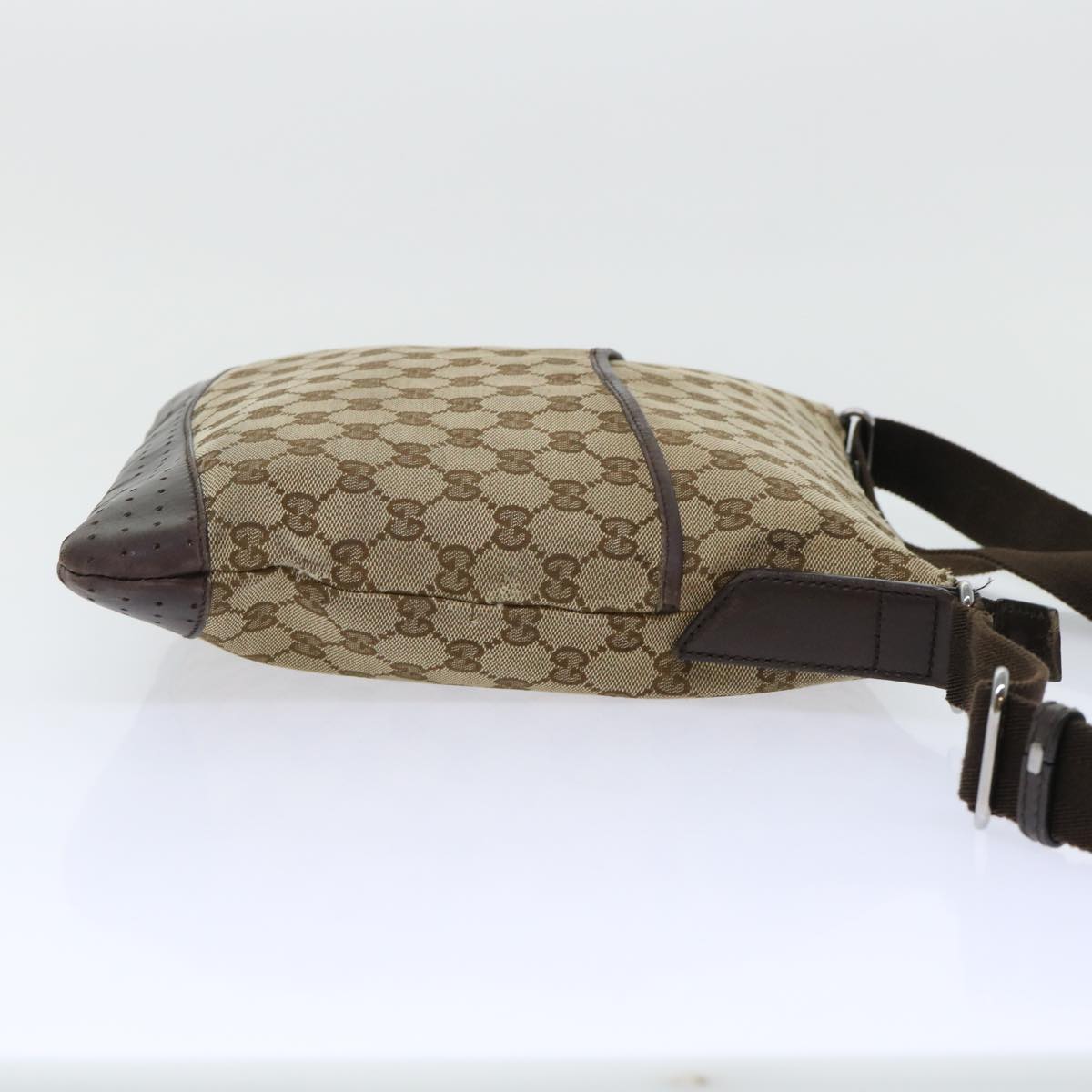 GUCCI GG Canvas Shoulder Bag Beige 145857 fm2595