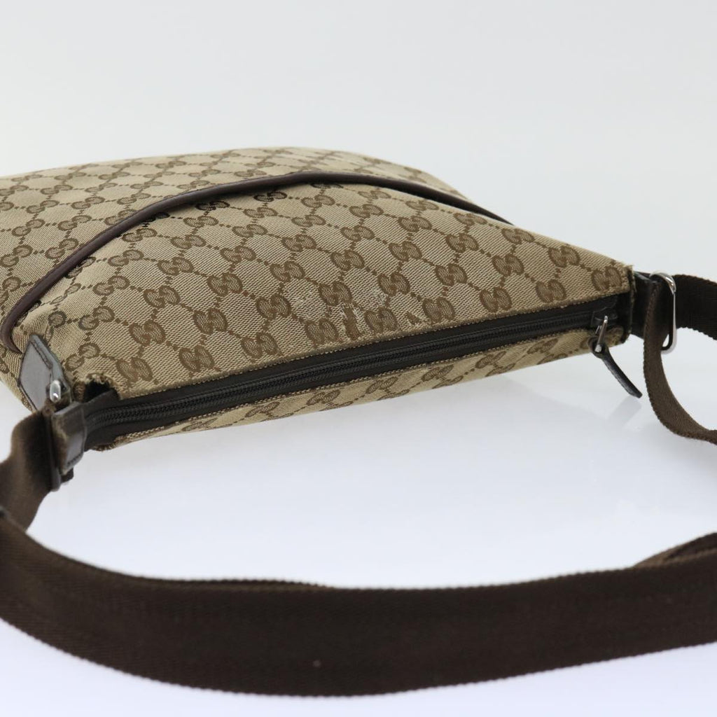 GUCCI GG Canvas Shoulder Bag Beige 145857 fm2595
