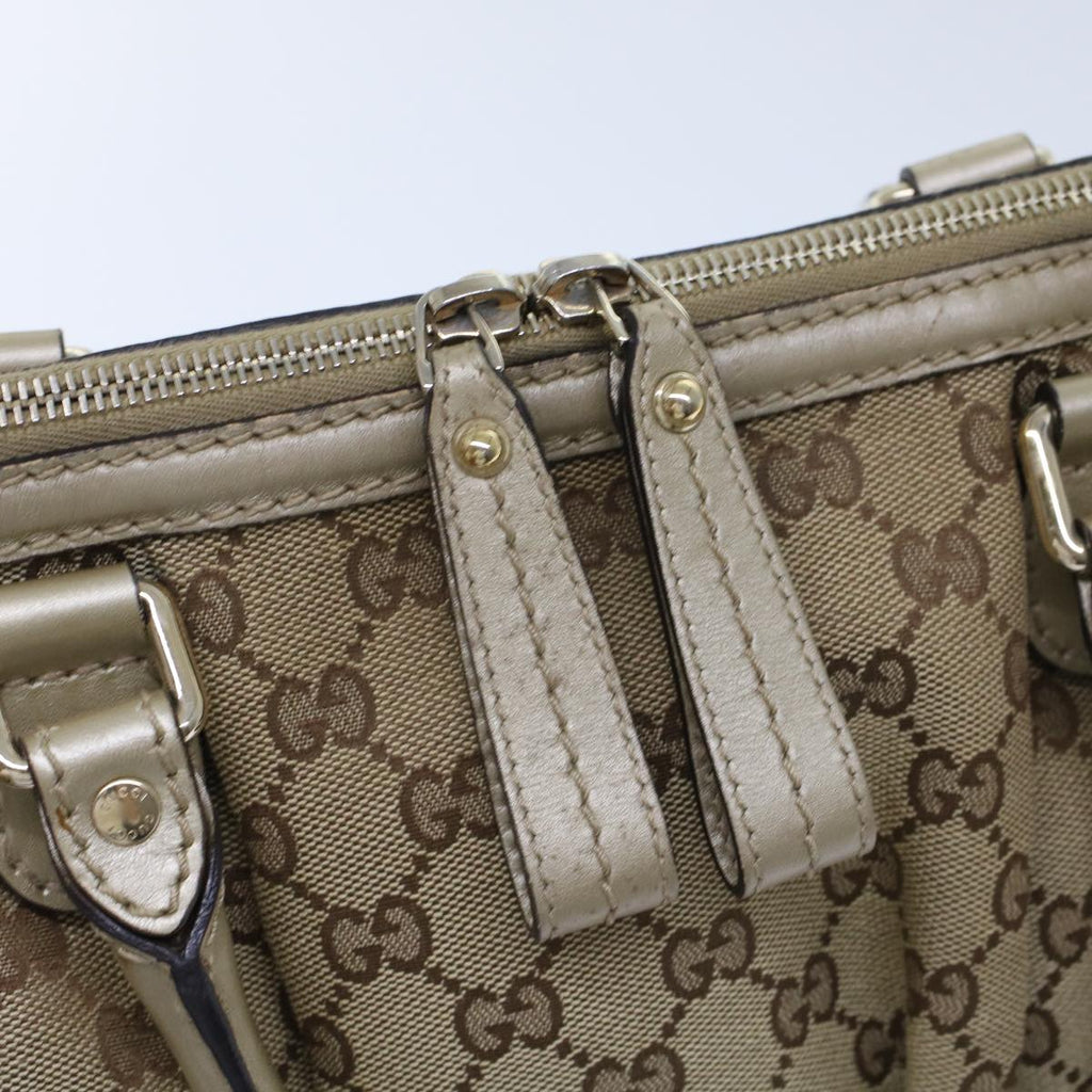 GUCCI GG Canvas Hand Bag 2way Beige 247902 fm2597