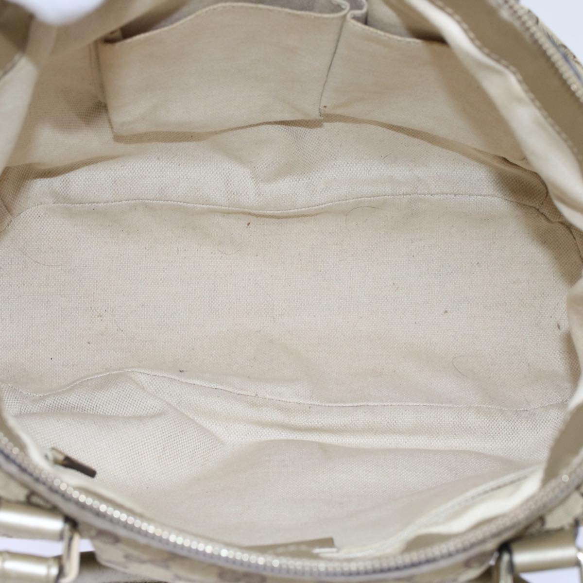 GUCCI GG Canvas Hand Bag 2way Beige 247902 fm2597