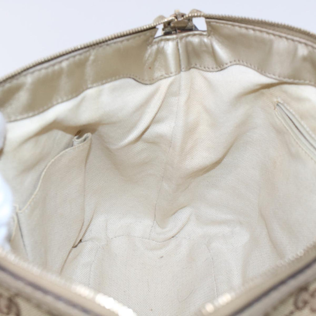 GUCCI GG Canvas Hand Bag 2way Beige 247902 fm2597