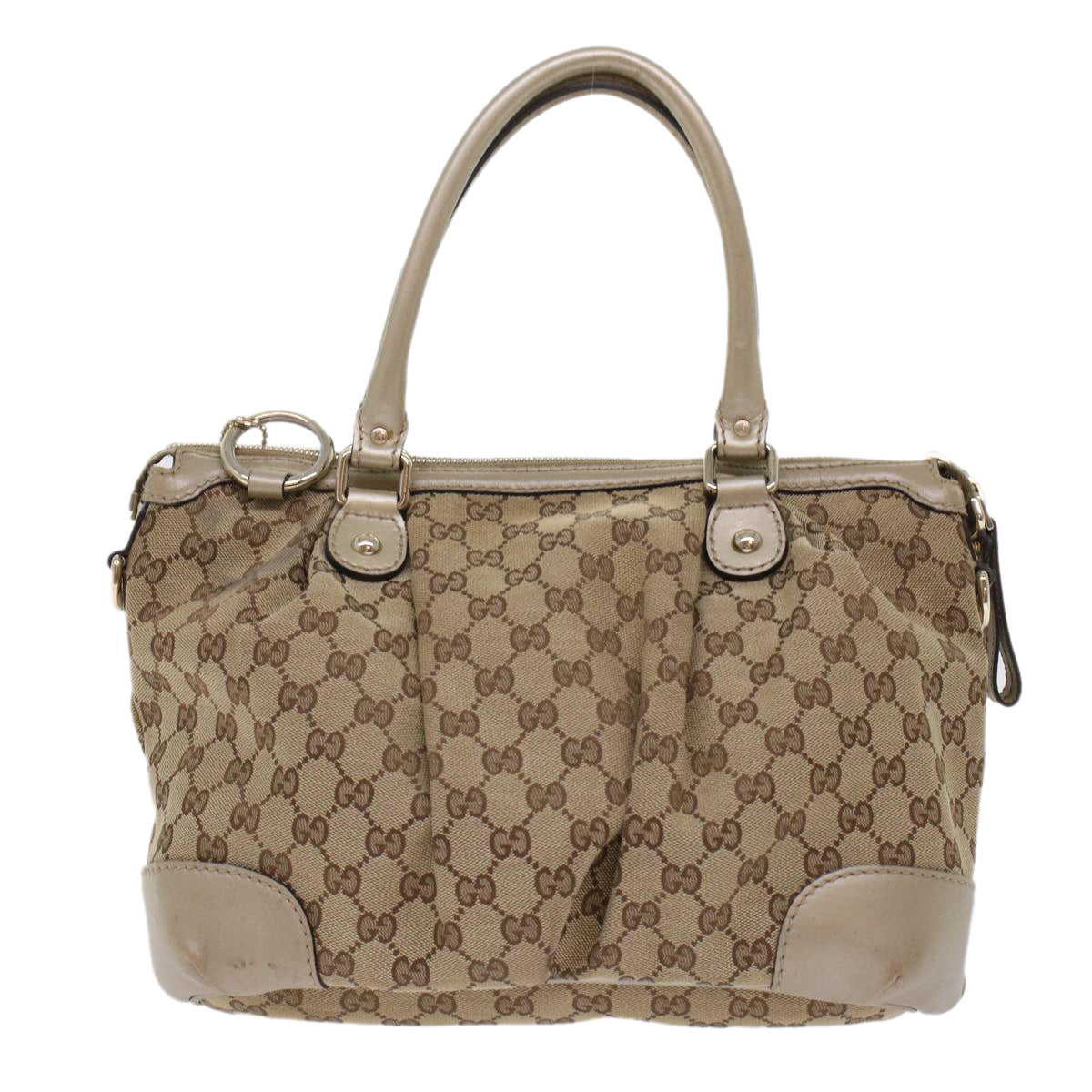 GUCCI GG Canvas Hand Bag 2way Beige 247902 fm2597