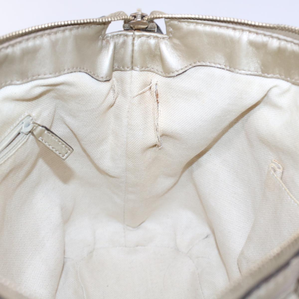 GUCCI GG Canvas Hand Bag 2way Beige 247902 fm2597