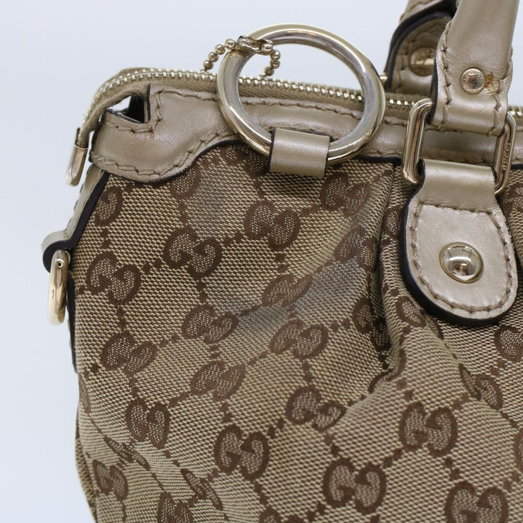 GUCCI GG Canvas Hand Bag 2way Beige 247902 fm2597