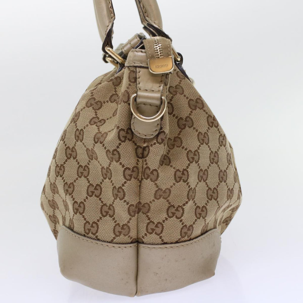 GUCCI GG Canvas Hand Bag 2way Beige 247902 fm2597