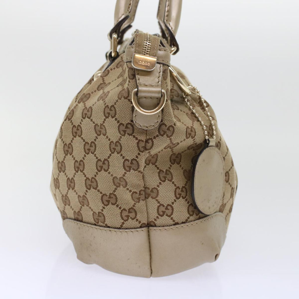 GUCCI GG Canvas Hand Bag 2way Beige 247902 fm2597