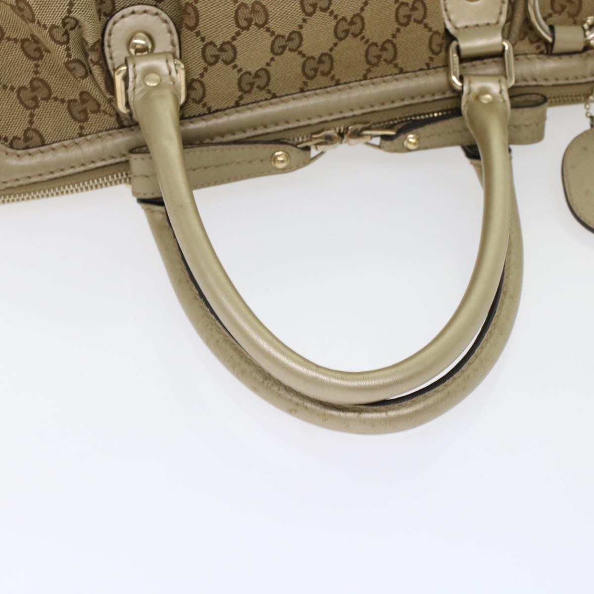 GUCCI GG Canvas Hand Bag 2way Beige 247902 fm2597