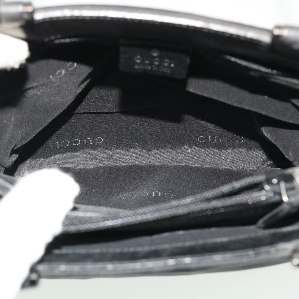 GUCCI Hand Bag Canvas 3Set Black fm2656