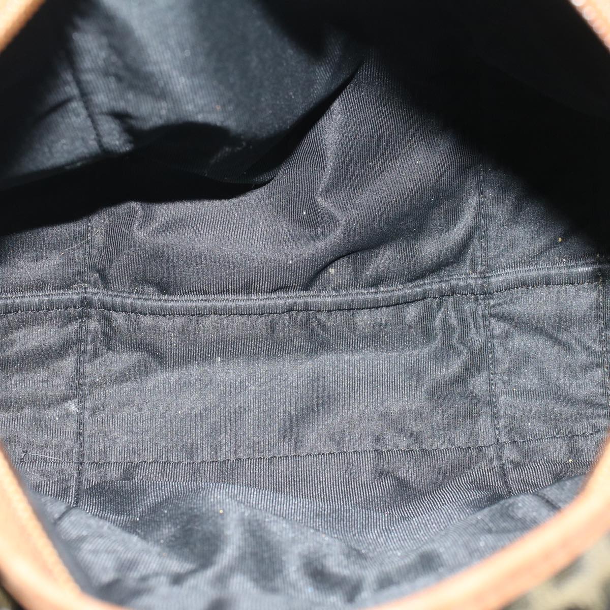 FENDI Zucca Canvas Hand Bag Black Brown fm2664