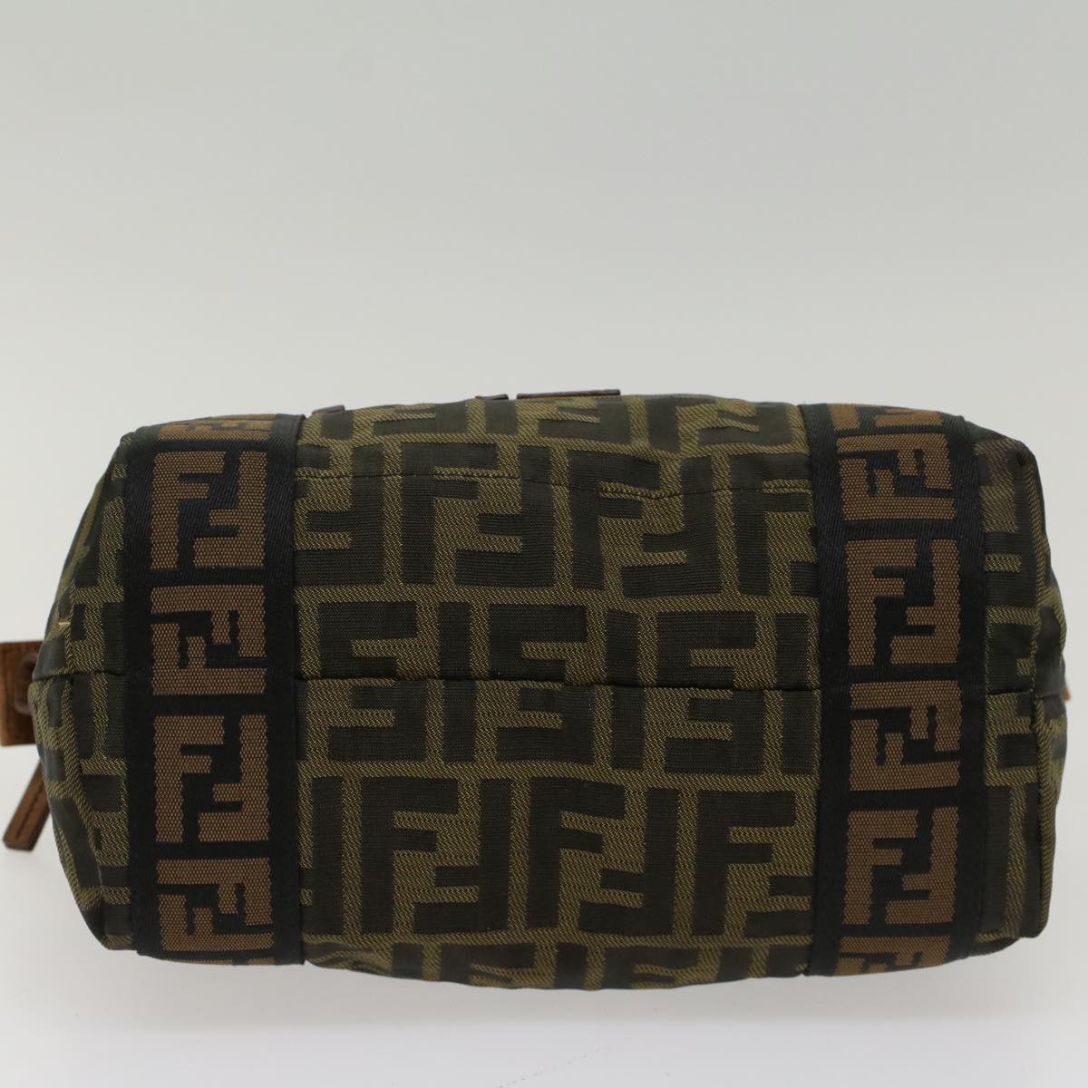 FENDI Zucca Canvas Hand Bag Black Brown fm2664