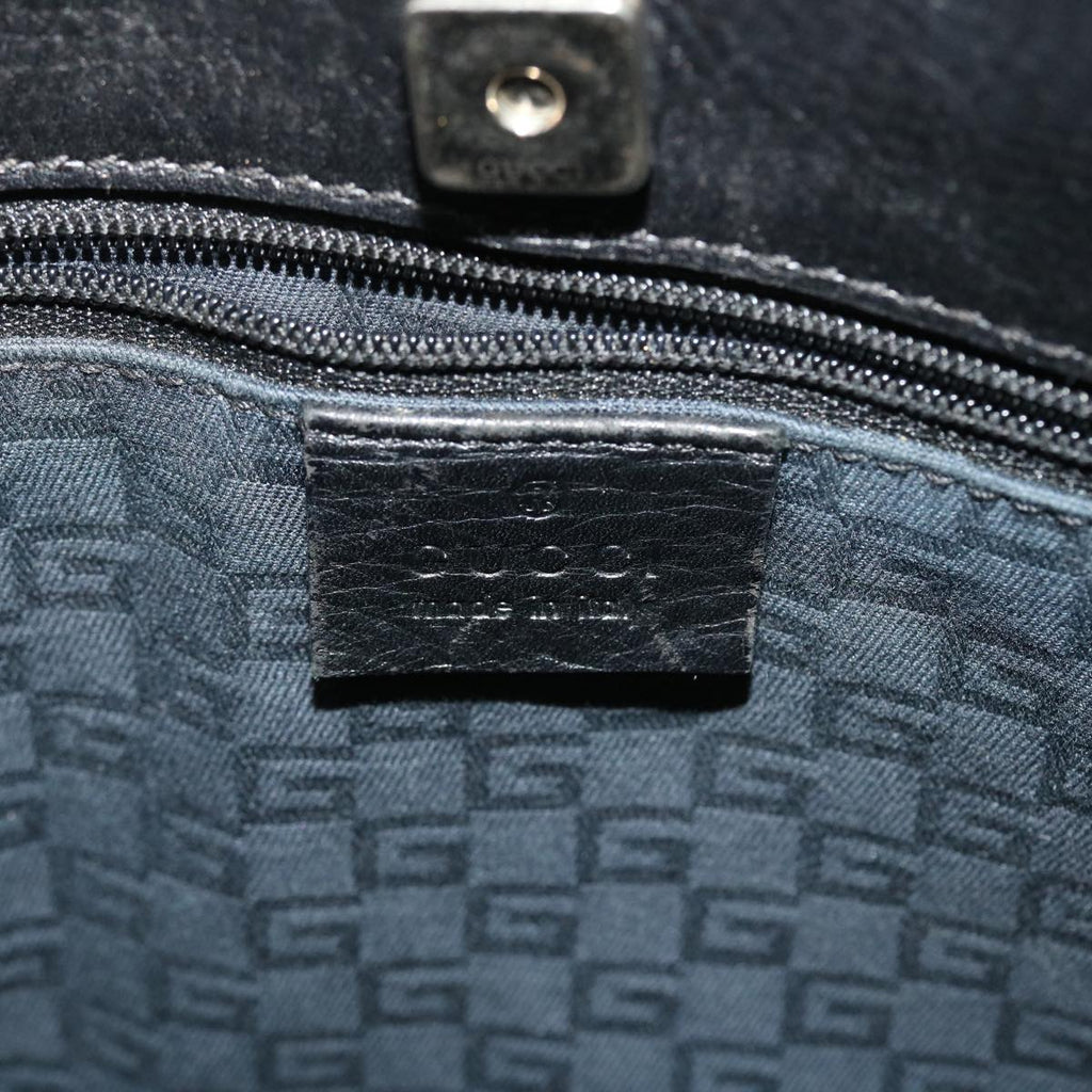 GUCCI Tote Bag Leather Black 73983 fm2665