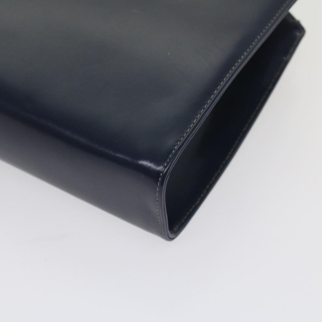 GUCCI Clutch Bag Leather Navy 004 406 0279 fm2776