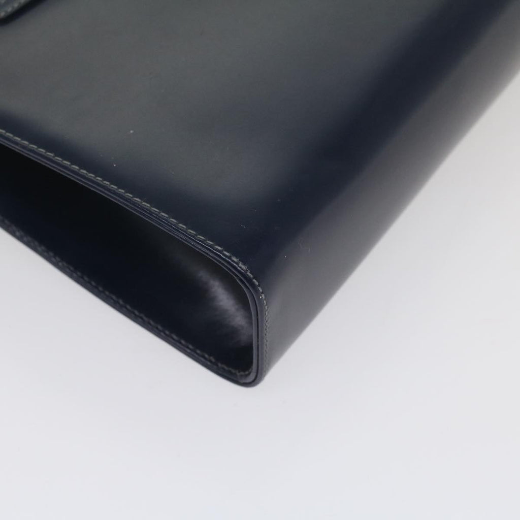 GUCCI Clutch Bag Leather Navy 004 406 0279 fm2776