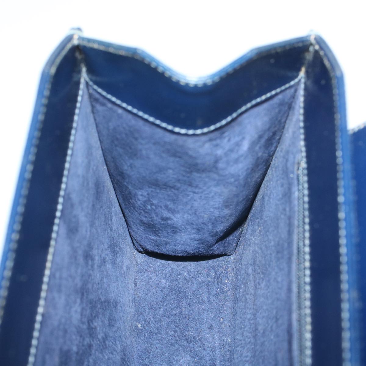 GUCCI Clutch Bag Leather Navy 004 406 0279 fm2776
