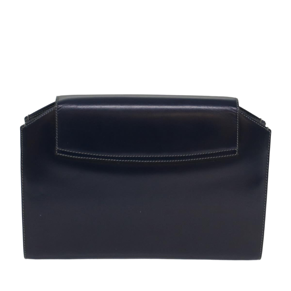 GUCCI Clutch Bag Leather Navy 004 406 0279 fm2776