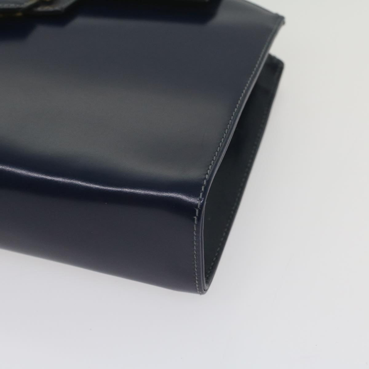 GUCCI Clutch Bag Leather Navy 004 406 0279 fm2776