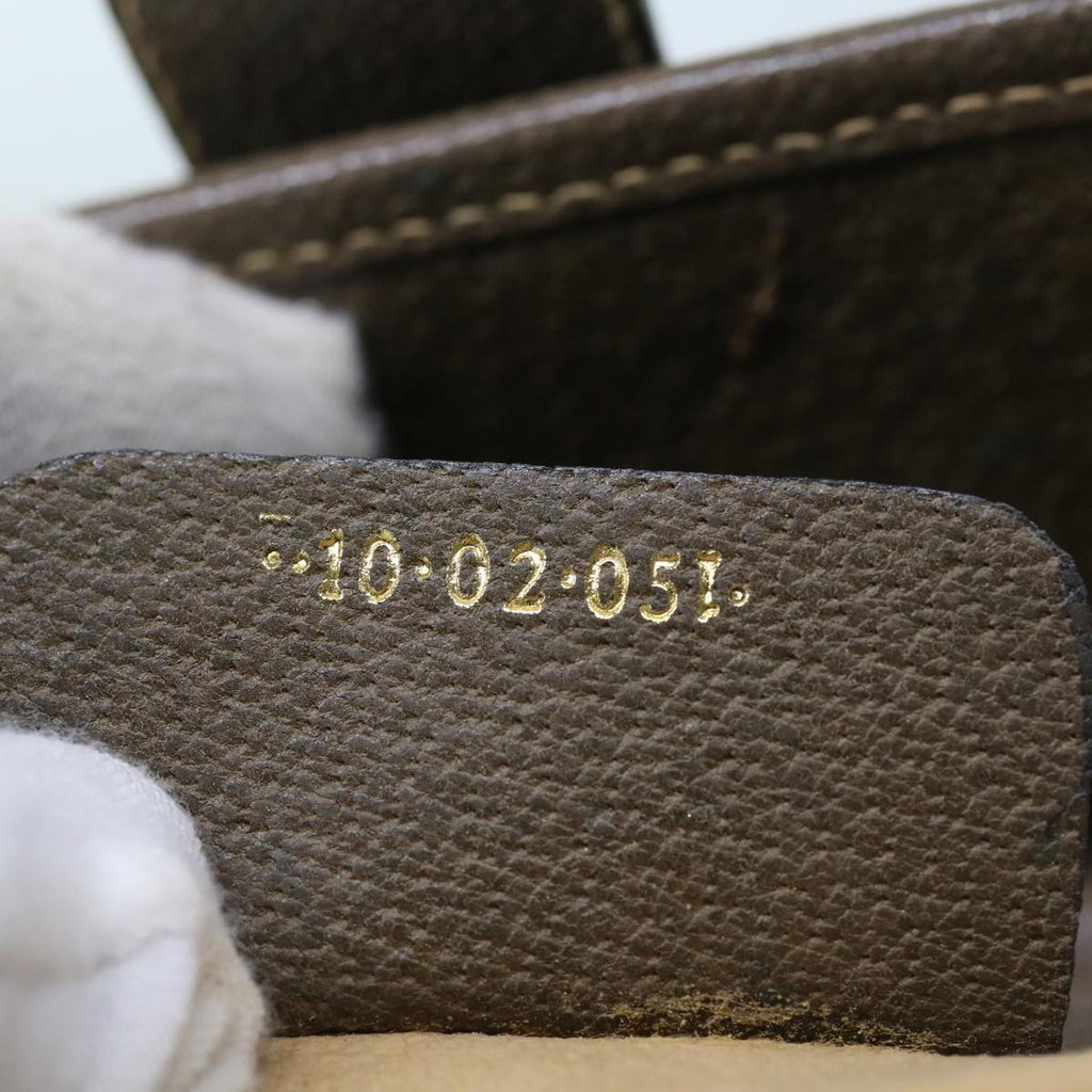 GUCCI GG Supreme Web Sherry Line Shoulder Bag Green Beige 10 02 051 fm2778