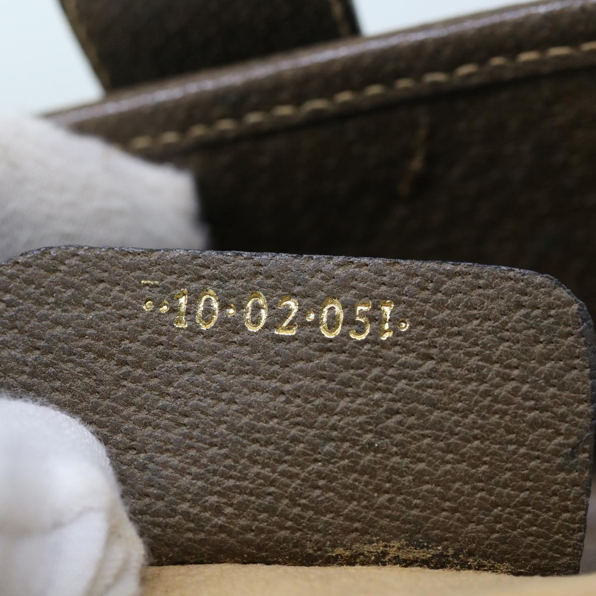 GUCCI GG Supreme Web Sherry Line Shoulder Bag Green Beige 10 02 051 fm2778