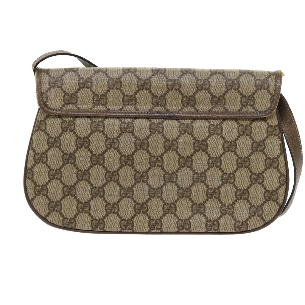 GUCCI GG Supreme Web Sherry Line Shoulder Bag Green Beige 10 02 051 fm2778