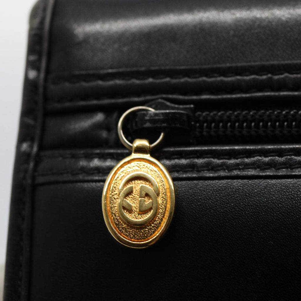 GUCCI Shoulder Bag Leather Black 004 261 0264 fm2779