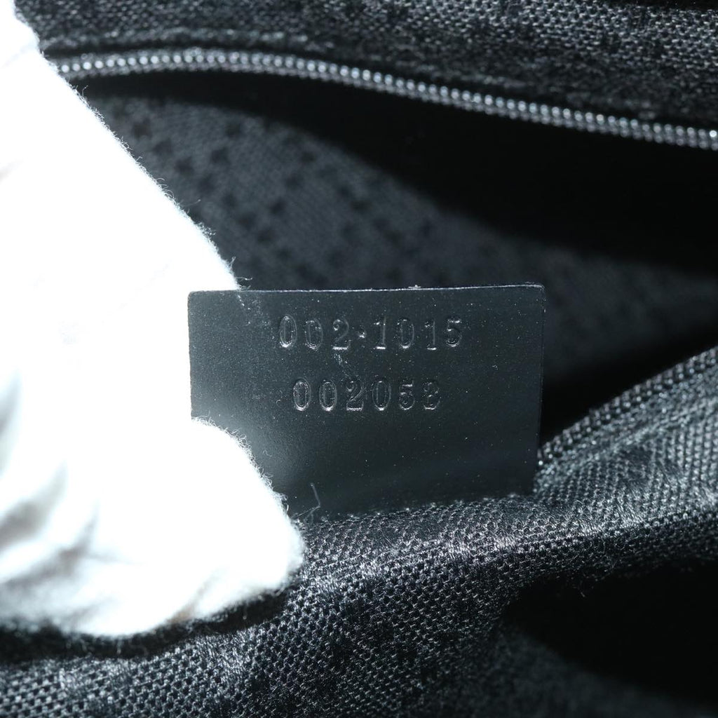 GUCCI GG Canvas Bamboo Hand Bag Black 002 1015 fm2780
