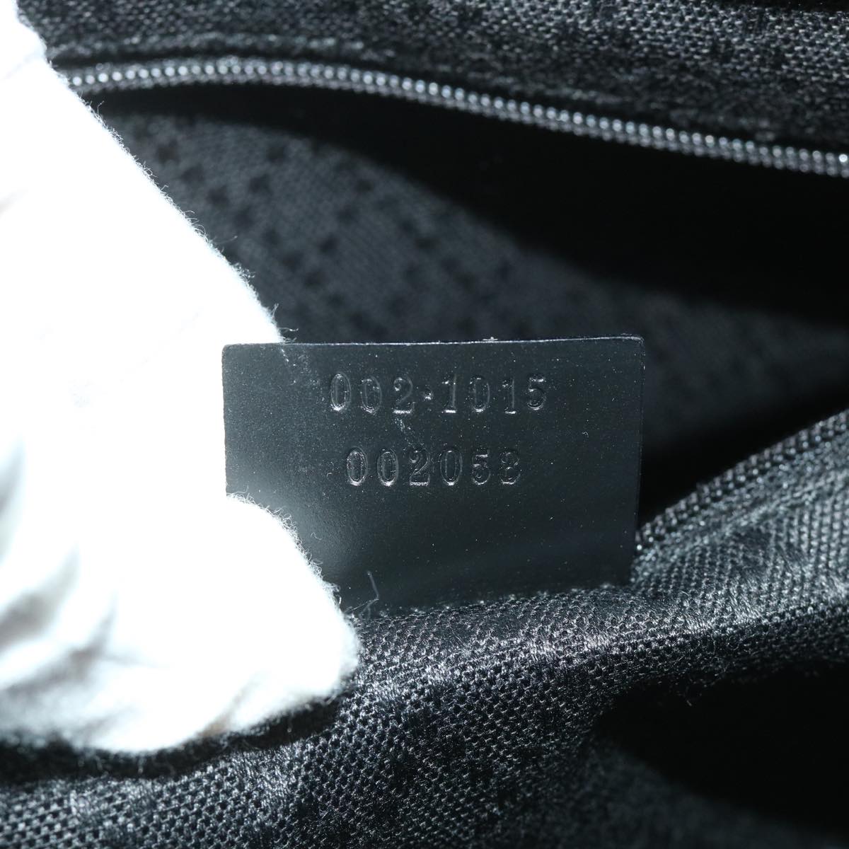 GUCCI GG Canvas Bamboo Hand Bag Black 002 1015 fm2780