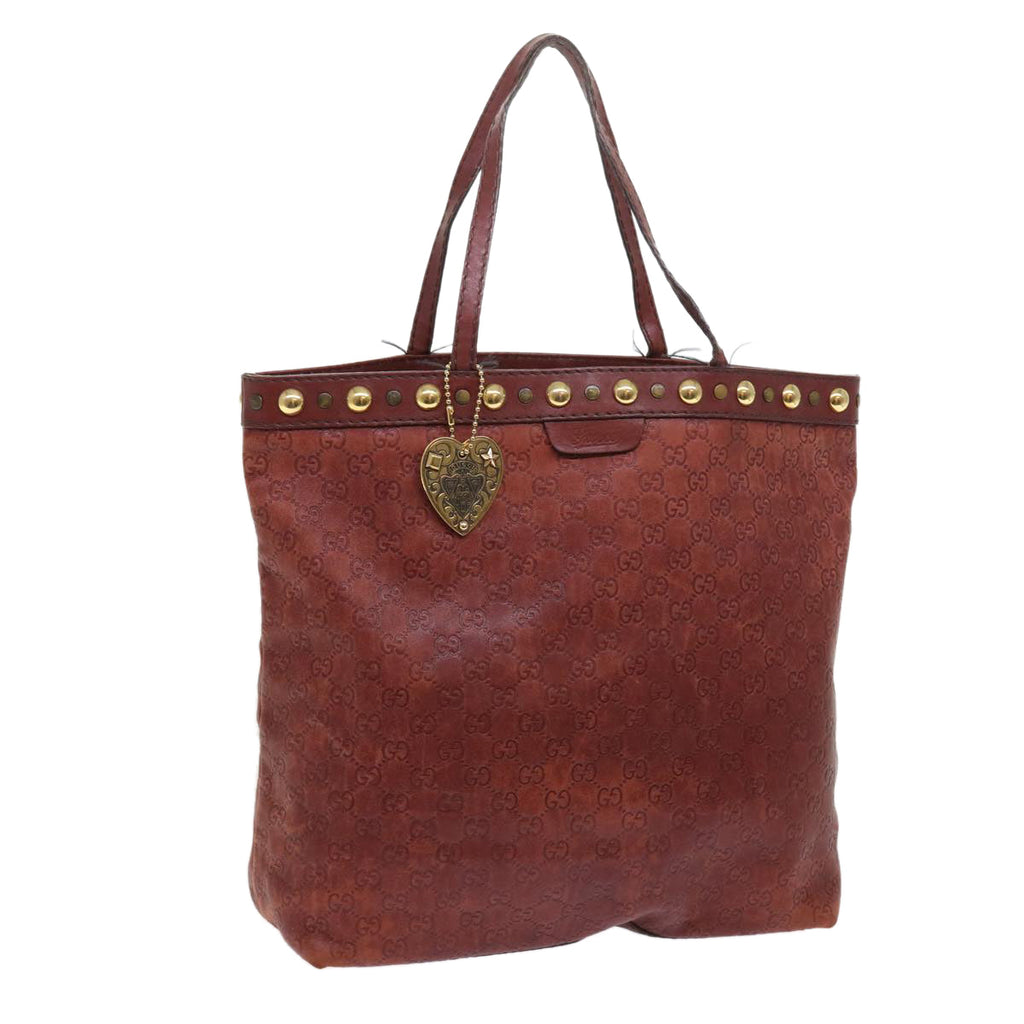 GUCCI GG Canvas Guccissima Tote Bag Red 208940 fm2782