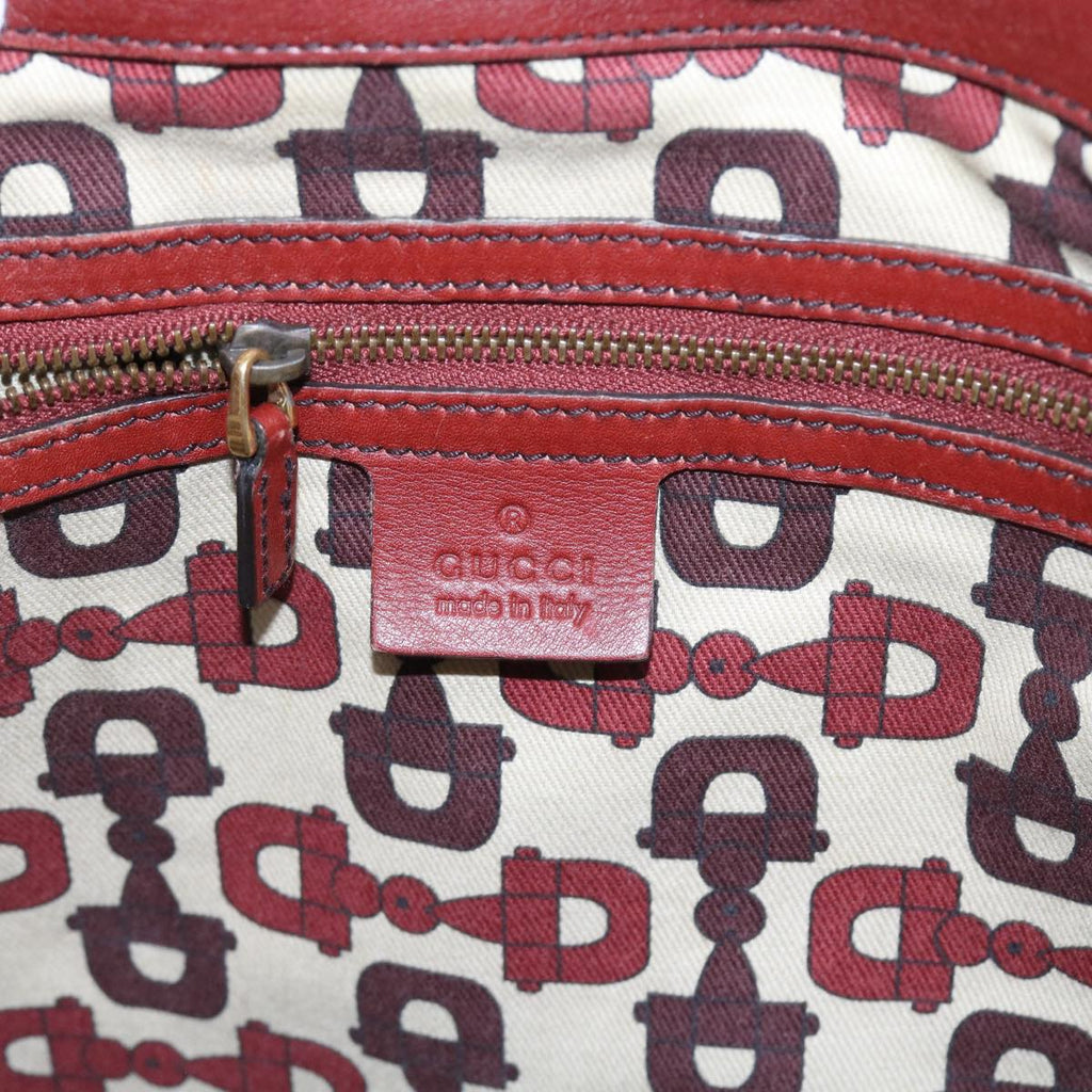 GUCCI GG Canvas Guccissima Tote Bag Red 208940 fm2782