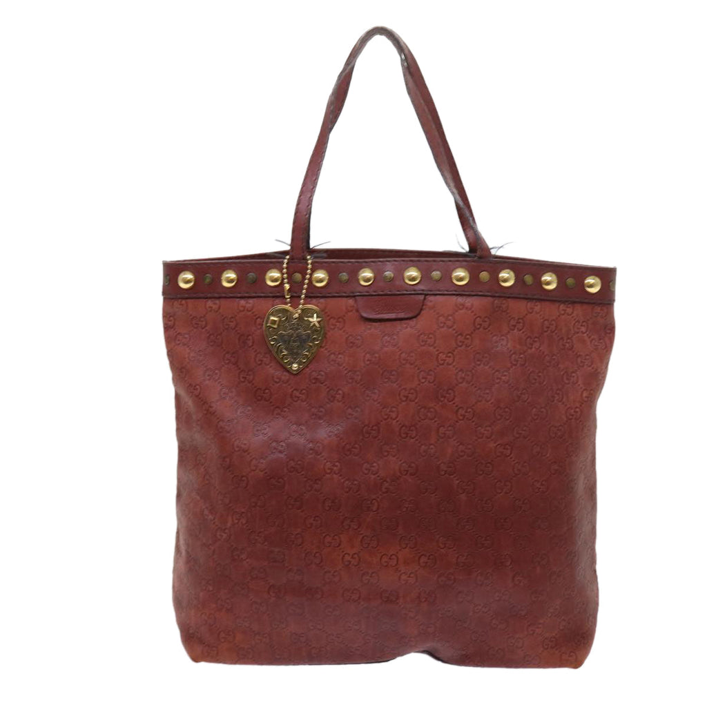 GUCCI GG Canvas Guccissima Tote Bag Red 208940 fm2782