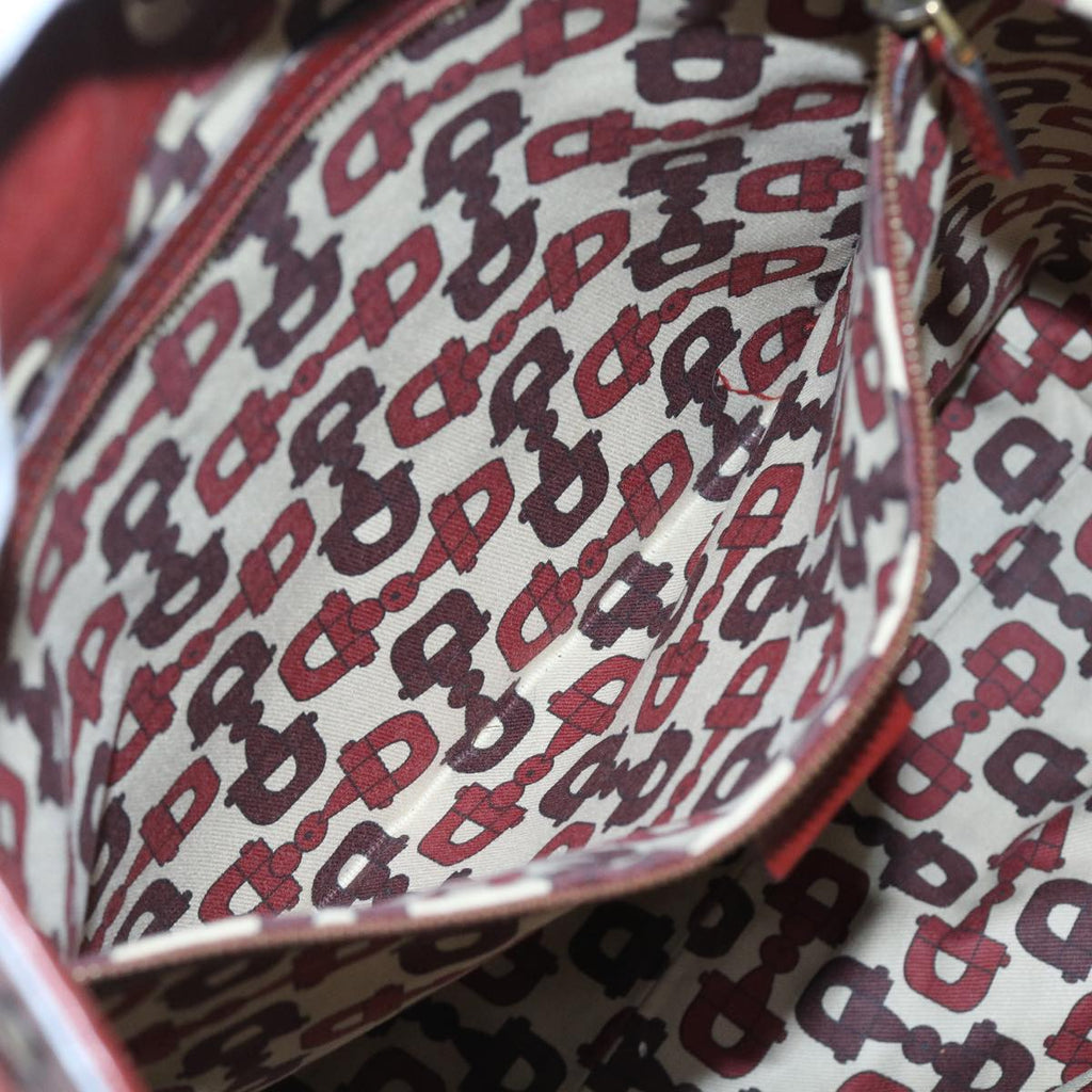 GUCCI GG Canvas Guccissima Tote Bag Red 208940 fm2782