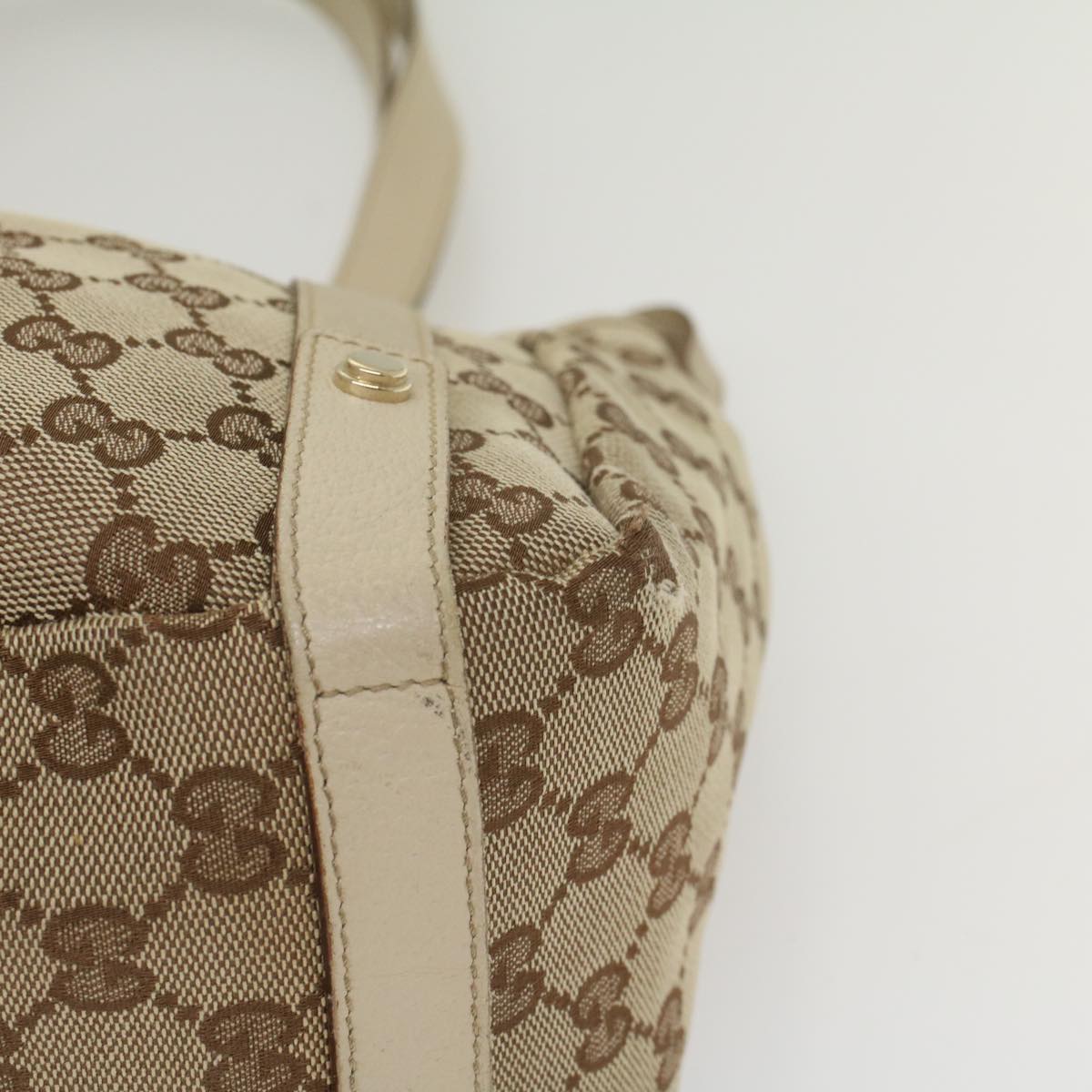 GUCCI GG Canvas Tote Bag Beige 130736 fm2783