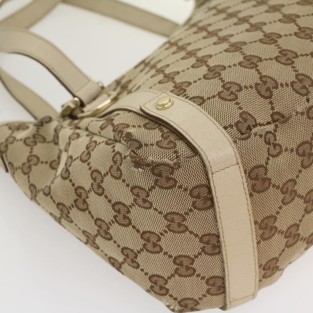 GUCCI GG Canvas Tote Bag Beige 130736 fm2783