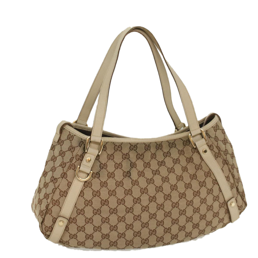 GUCCI GG Canvas Tote Bag Beige 130736 fm2783