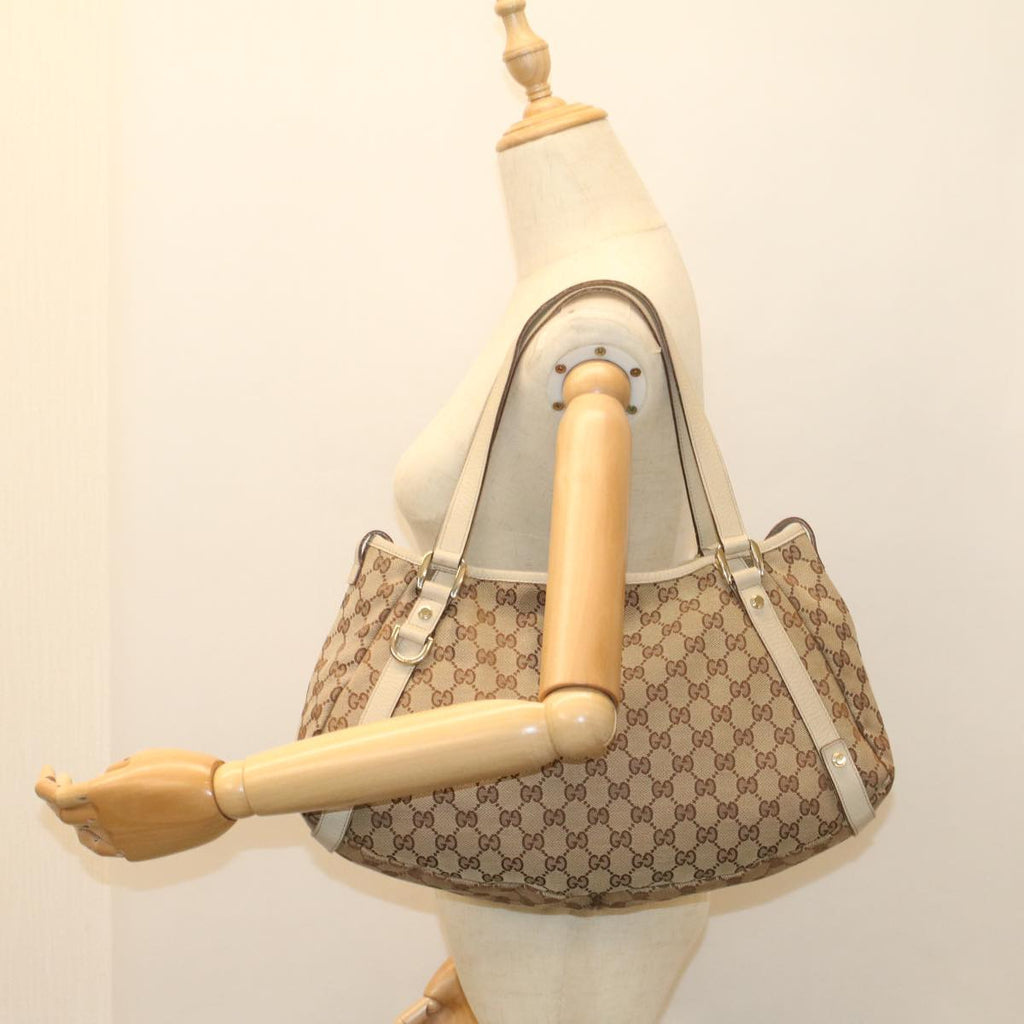 GUCCI GG Canvas Tote Bag Beige 130736 fm2783