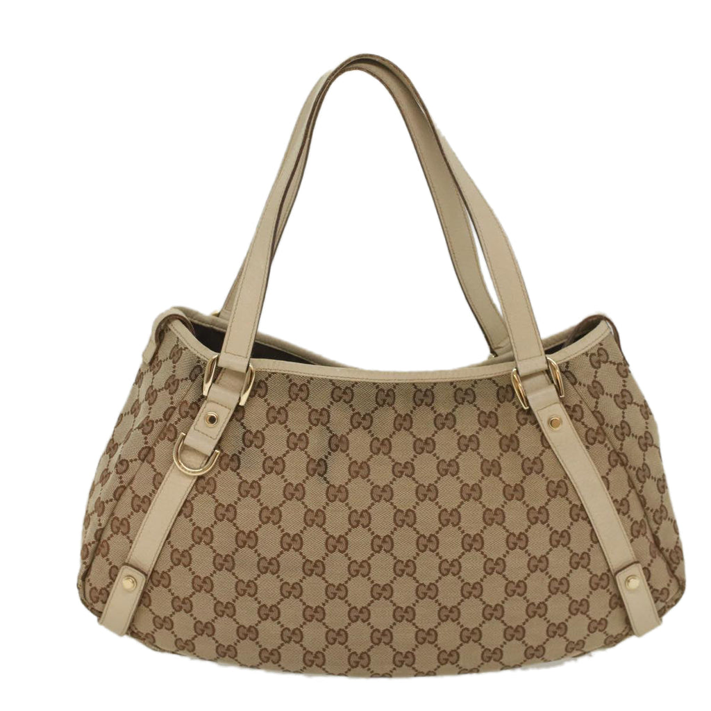 GUCCI GG Canvas Tote Bag Beige 130736 fm2783