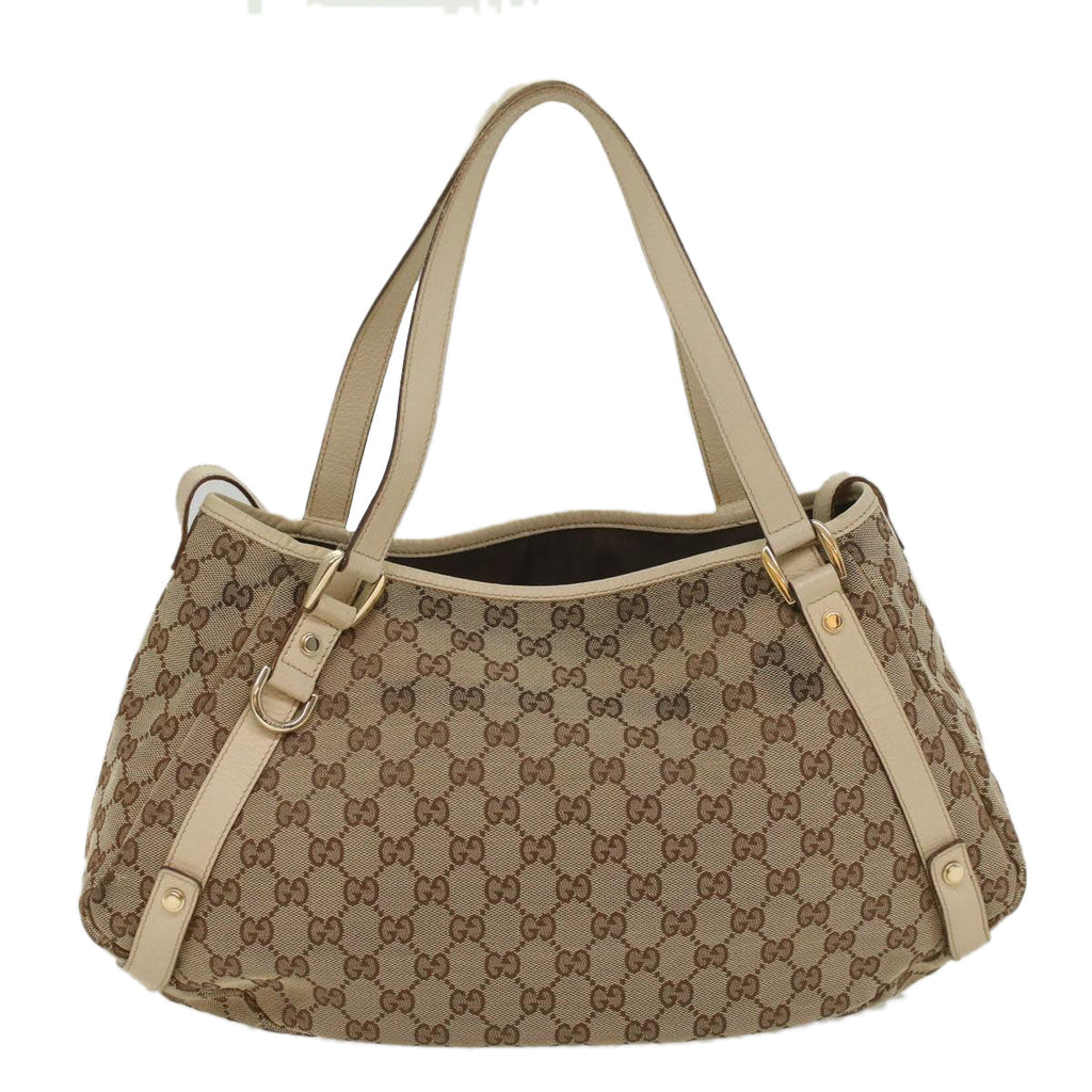 GUCCI GG Canvas Tote Bag Beige 130736 fm2783
