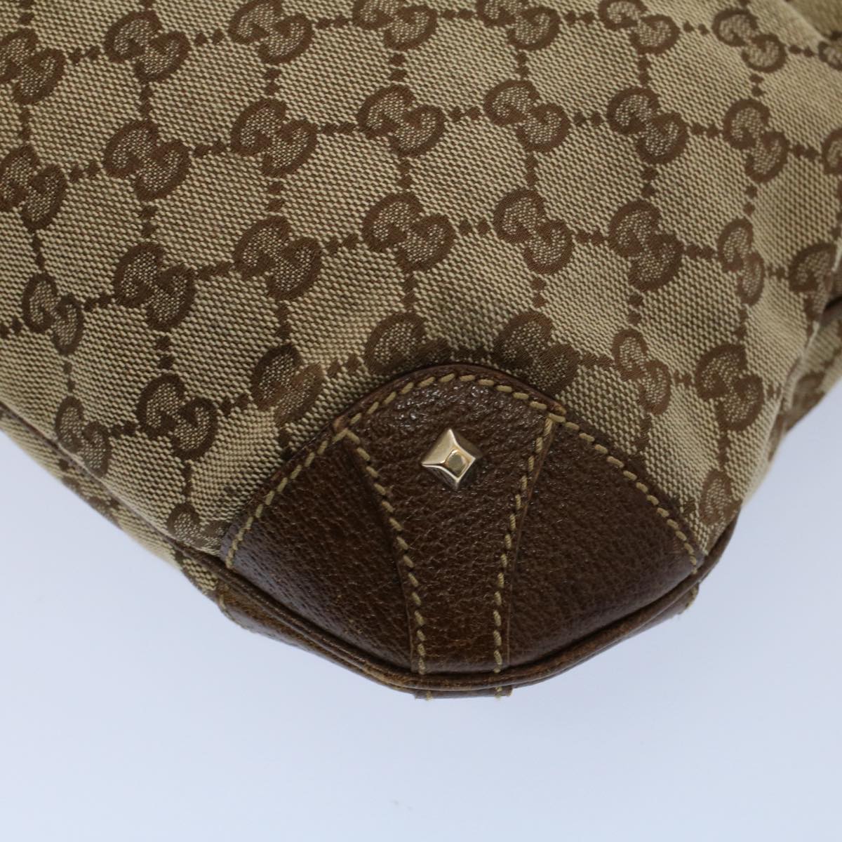 GUCCI GG Canvas Jackie Shoulder Bag Beige 120888 fm2784