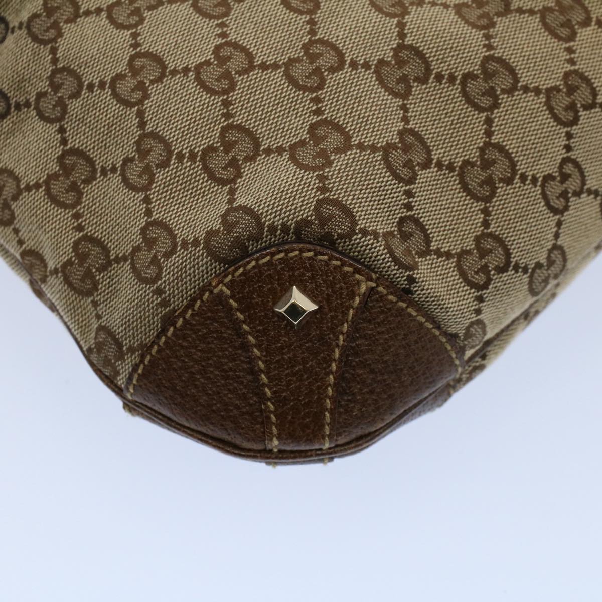 GUCCI GG Canvas Jackie Shoulder Bag Beige 120888 fm2784