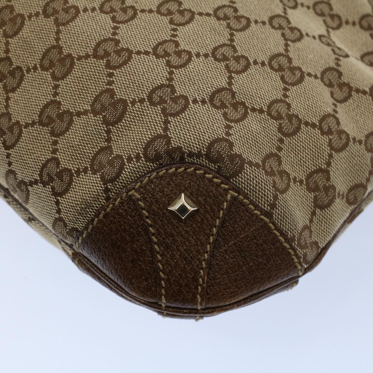 GUCCI GG Canvas Jackie Shoulder Bag Beige 120888 fm2784