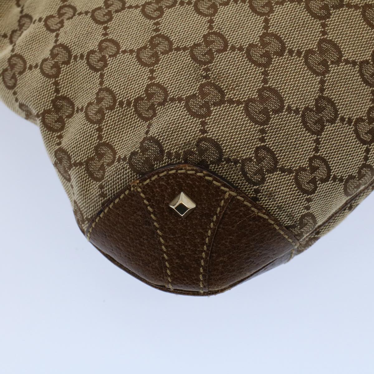 GUCCI GG Canvas Jackie Shoulder Bag Beige 120888 fm2784