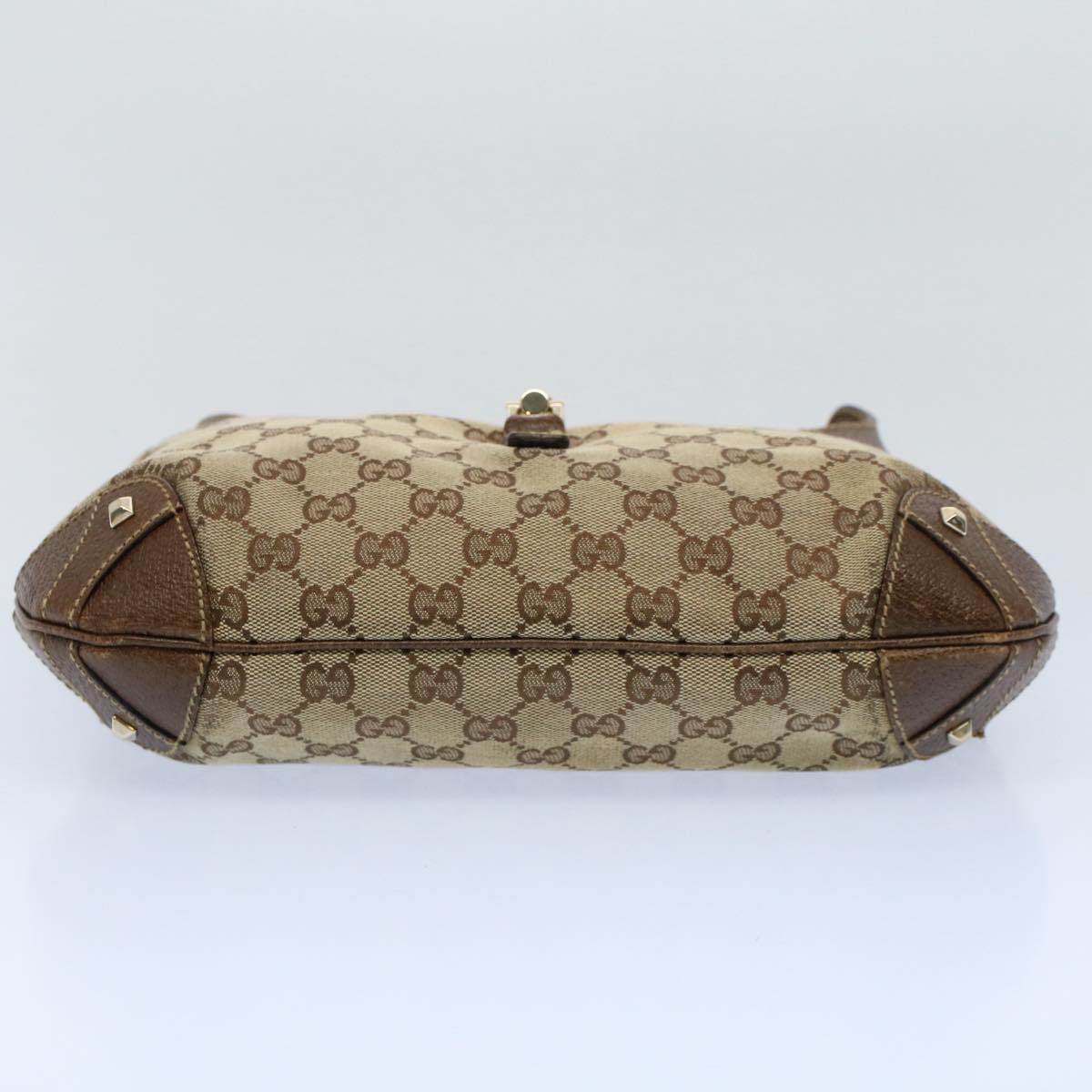 GUCCI GG Canvas Jackie Shoulder Bag Beige 120888 fm2784