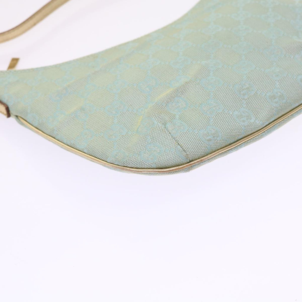 GUCCI GG Canvas Accessory Pouch Turquoise Blue 005 0813 fm2785