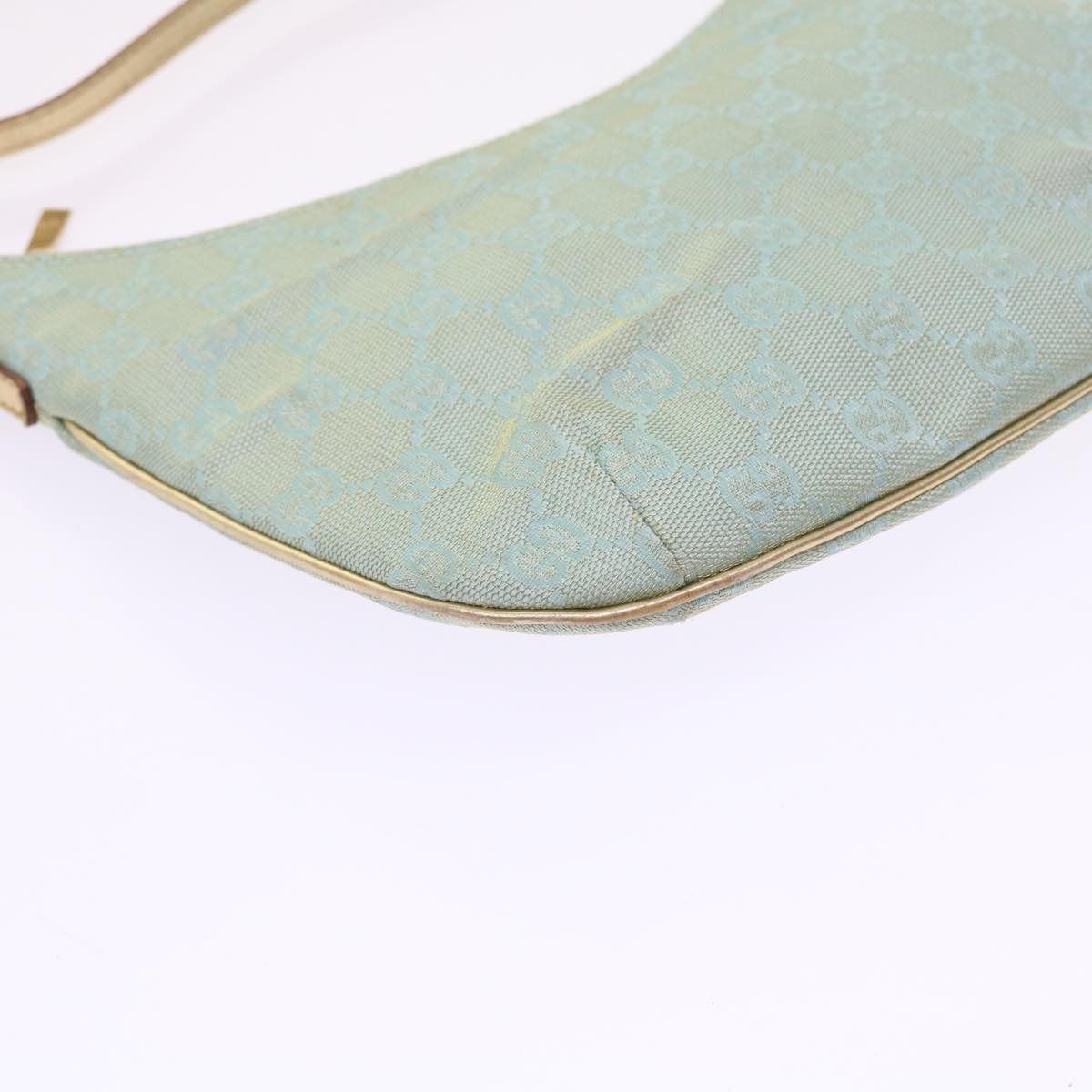 GUCCI GG Canvas Accessory Pouch Turquoise Blue 005 0813 fm2785